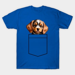 Puppy Chest Pocket Bag T-Shirt